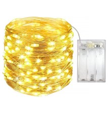 Łańcuch LED świąteczny 3xAA 50 LED 5m 2700K