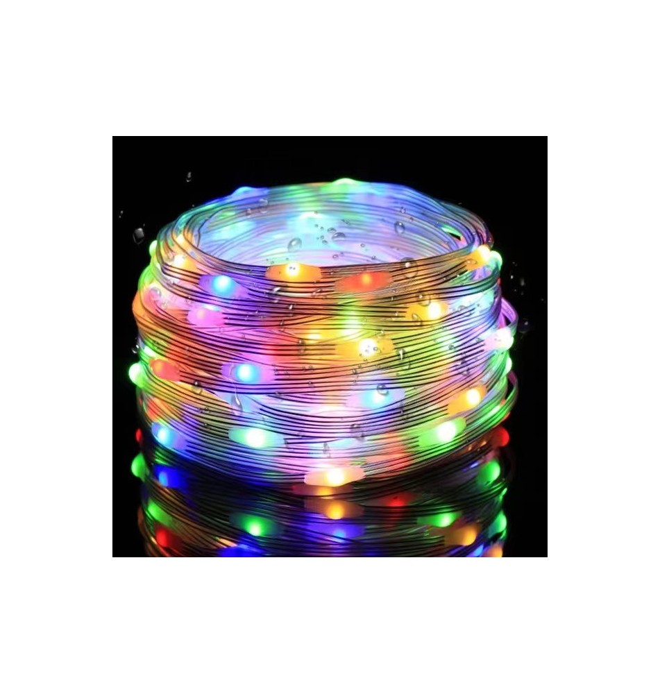 Lampki LED choinkowe USB 5V RGB 100LED