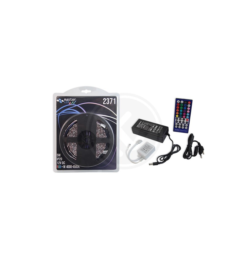 RGB+NW 5050 LED Strip Set, Blister Pack, 5 m, 300 LEDs, IP20 | LVT