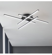 Żyrandol LED Modena Grando 4000K 70cm 34W czarny | LVT