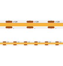 Premium 12V COB LED Strip, 5 m, 1,600 LEDs, IP20, 2,700K | LVT