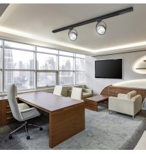 Reflektor szyna 1-faza AR111 Leon czarny