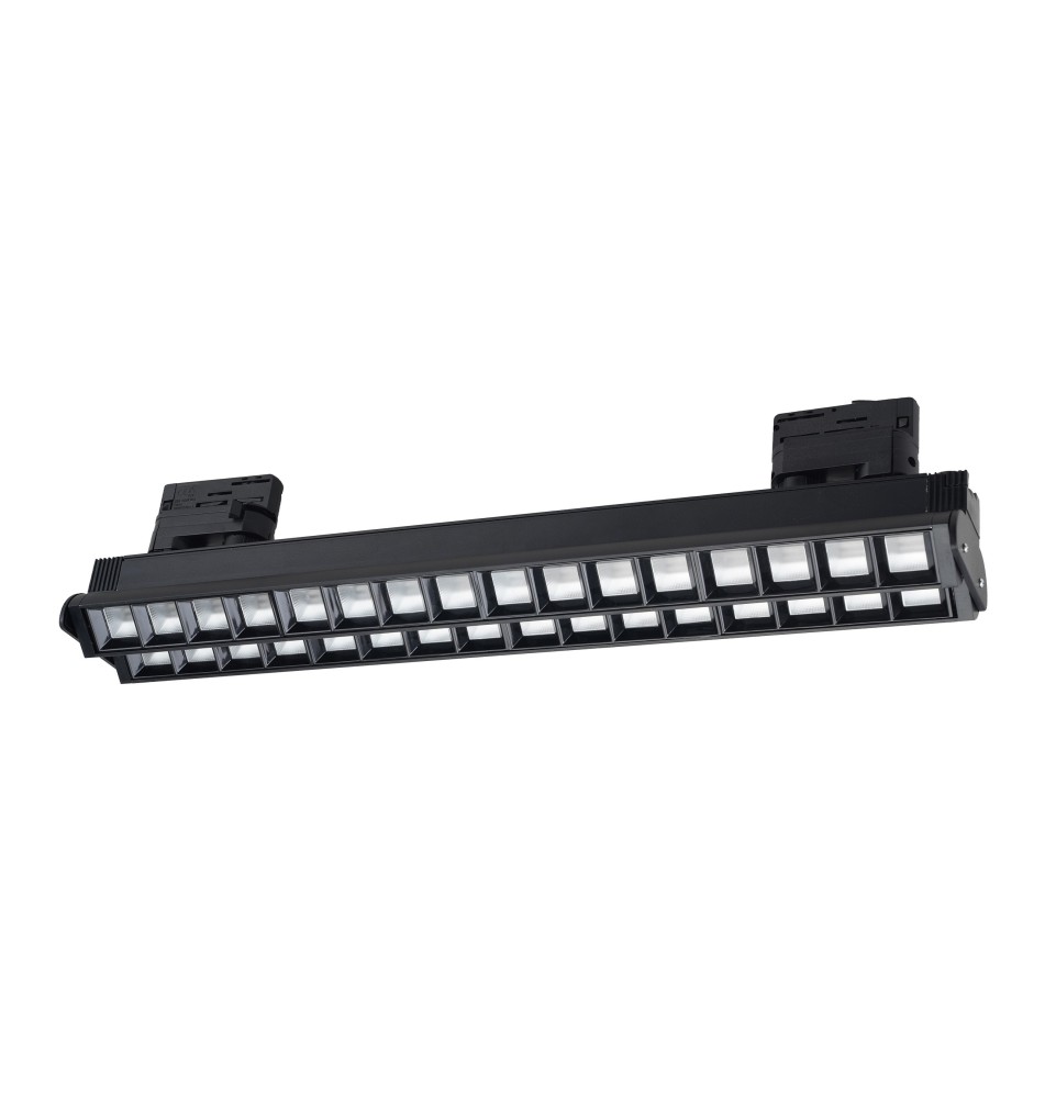 Lampa LED szyna 3-fazy Sara duo 60cm 48W 4000K czarna | LVT