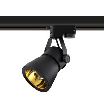 Goldi 73mm Black 1-Phase GU10 Track Light | LVT