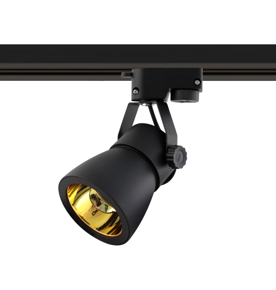 Reflektor szyna 1-faza GU10 Goldi 73mm czarny