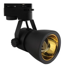 Goldi 73mm Black 1-Phase GU10 Track Light | LVT