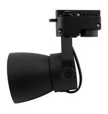 Goldi 73mm Black 1-Phase GU10 Track Light | LVT