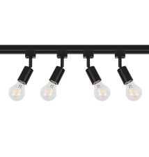 Reflektor szyna 1-faza E27 Eos czarny | LVT