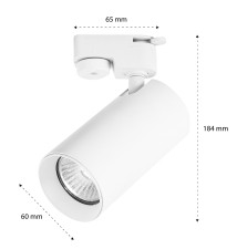 Reflektor szyna 1-faza GU10 Tangi 60mm biały | LVT
