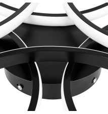 Żyrandol LED Galaxis Virgo 58x10cm 77W czarny