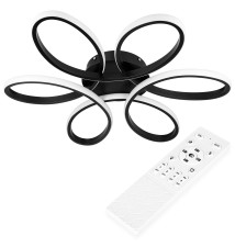 Żyrandol LED Galaxis Virgo 58x10cm 77W czarny