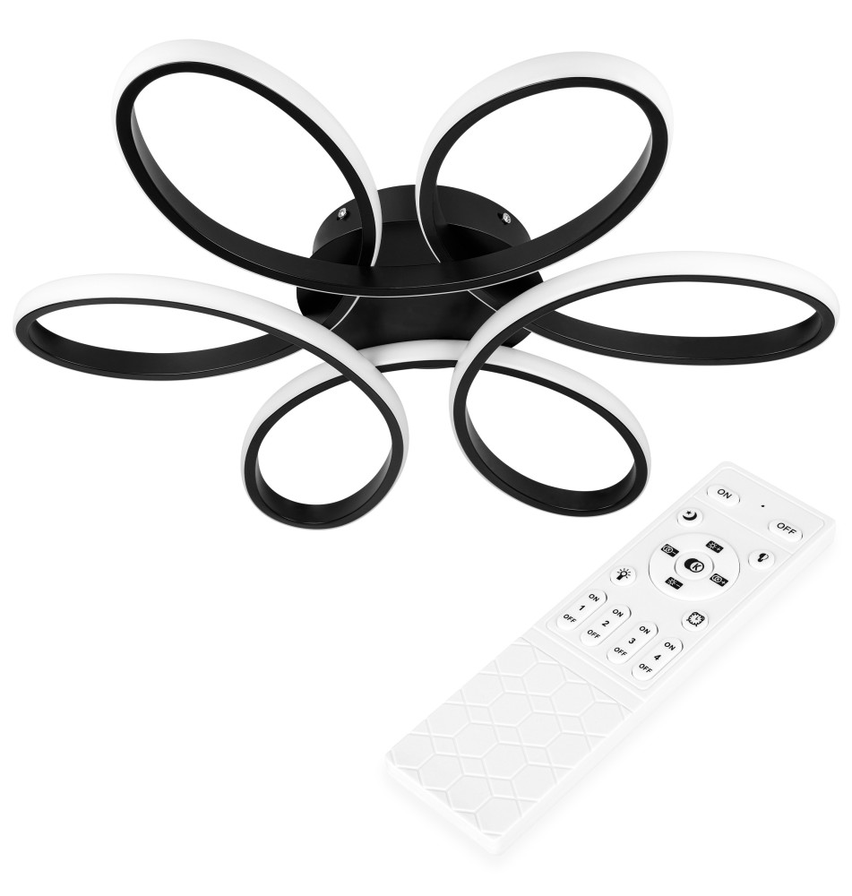 Żyrandol LED Galaxis Virgo 58x10cm 77W czarny