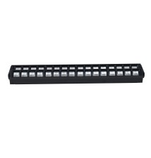 Lampa LED szyna 1-faza Linda duo 60cm 48W 4000K czarna | LVT