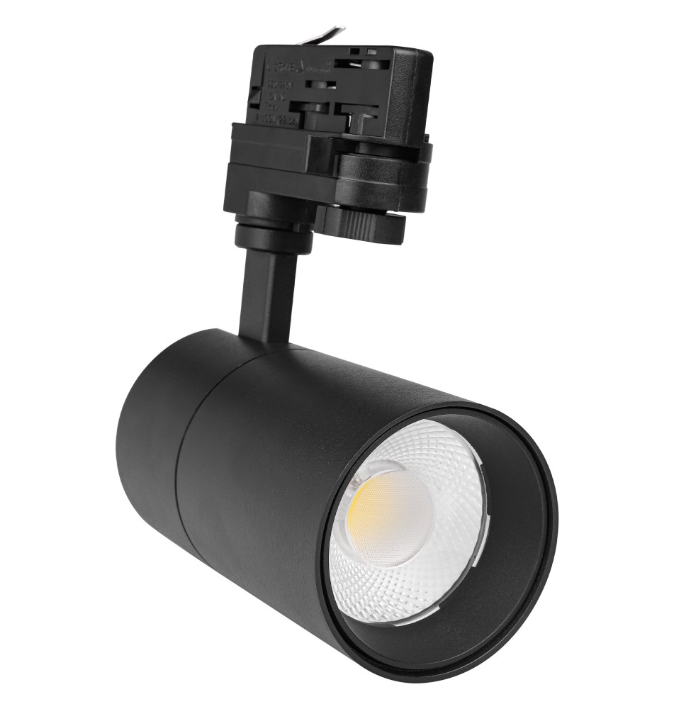 Reflektor LED szyna 3-fazy Pulso 10W 3CCT czarny