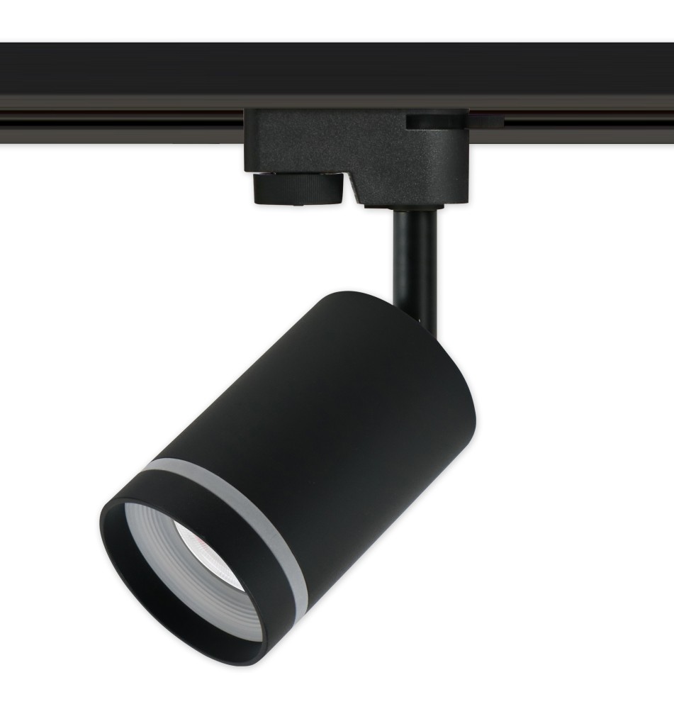 Reflektor szyna 1-faza GU10 Ring 70mm czarny | LVT
