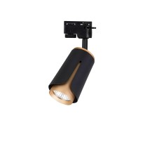 GU10 Single-Phase Track Light, Black + Gold | LVT