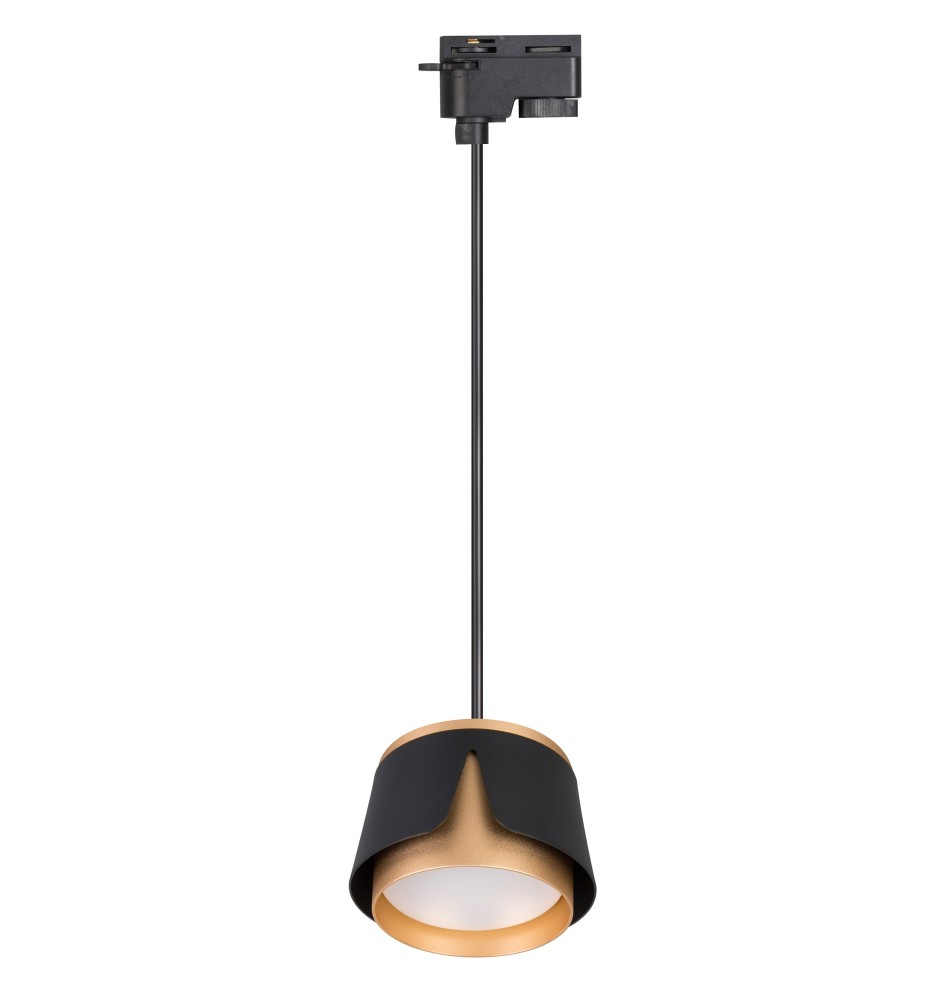 Oprawa wisząca szyna 1-faza GX53 czarny + złoty