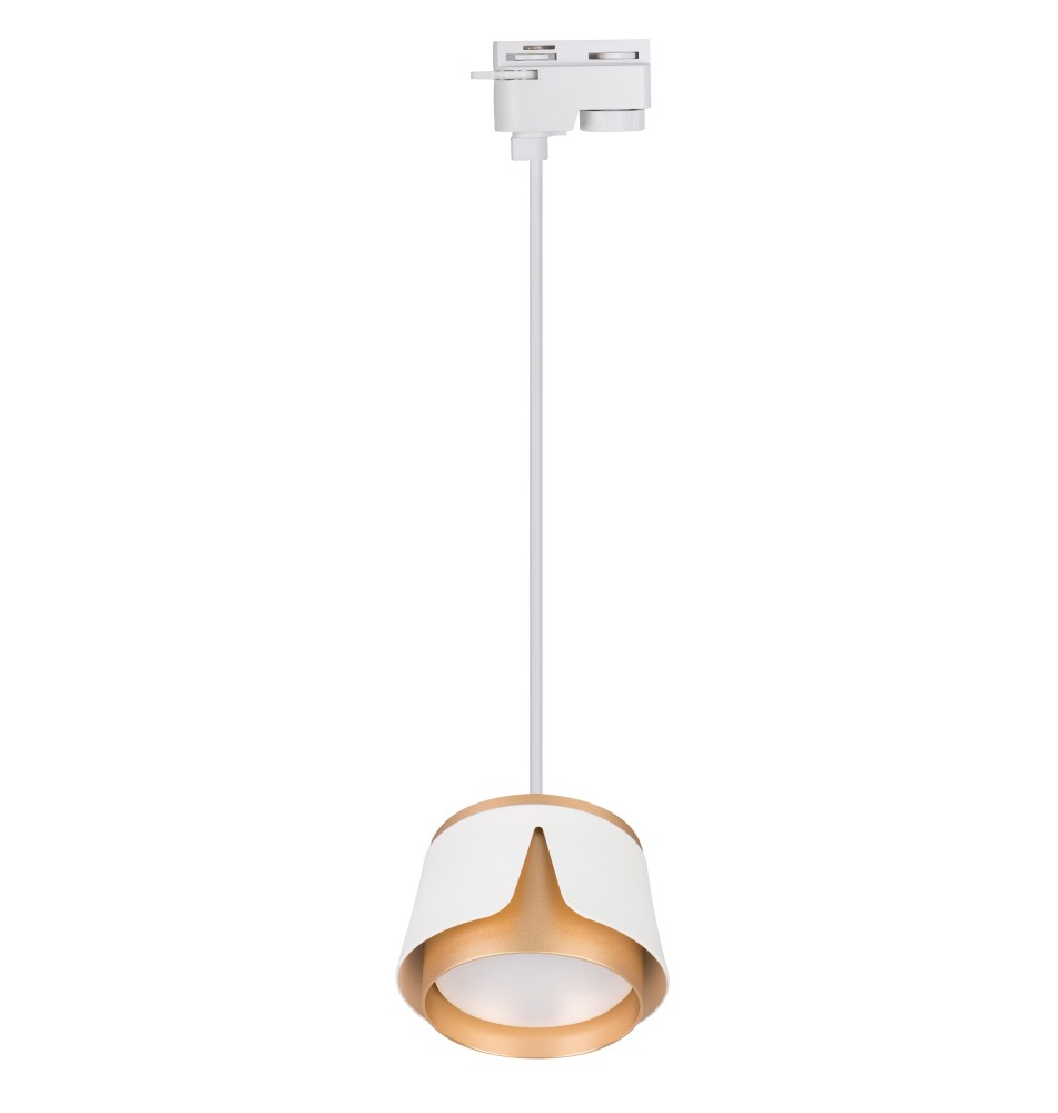 Oprawa wisząca szyna 1-faza GX53 biała + złota
