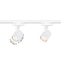 Tracklight, 1-phase, GU10, white, 4-pack, 1.5 m | LVT