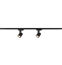 Tracklight 1-faza GU10 czarny x4 2m | LVT