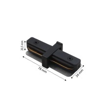 1-Phase Rail Connector | Black | LVT