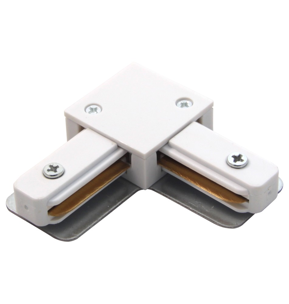 Łącznik szyna 1-faza typ L biały