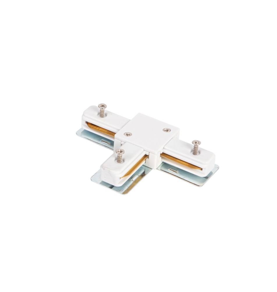 1-Phase Type T Rail Connector, White | LVT