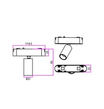 Luxo 48V 5W 4000K 36° White LED Spot Light | LVT
