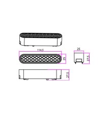 Luxo 48V 6W 4000K Linea UGR19 White LED Light | LVT