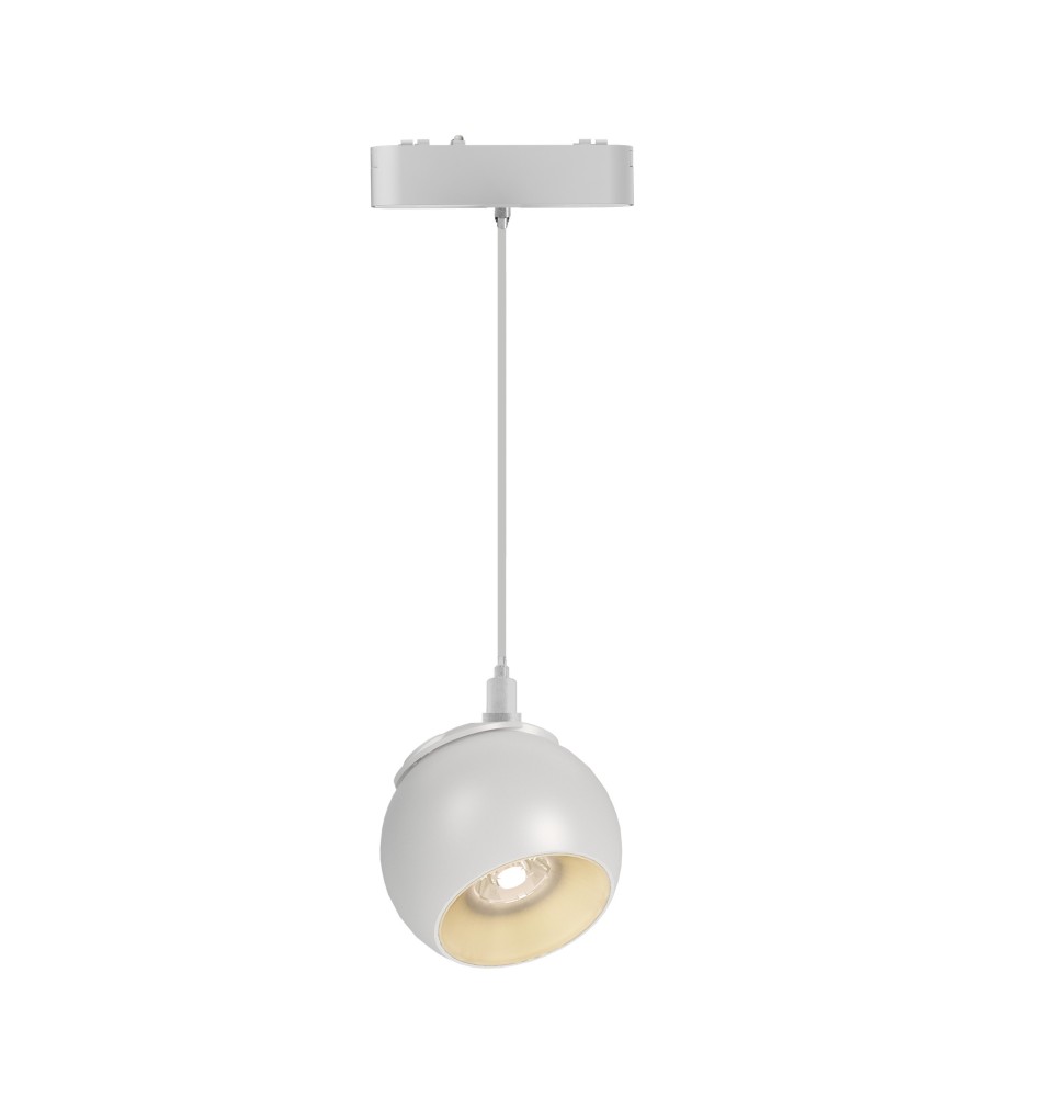 Lampa LED Luxo 48V 10W 4000K Mars wisząca biała | LVT