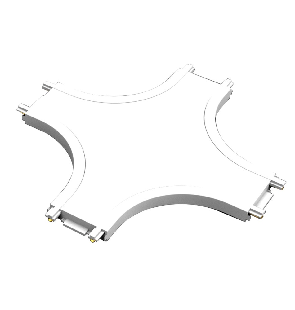 Łącznik Luxo 48V szyna natynkowy typ X biały