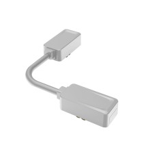 Łącznik Luxo 48V elastyczny kabel biały | LVT