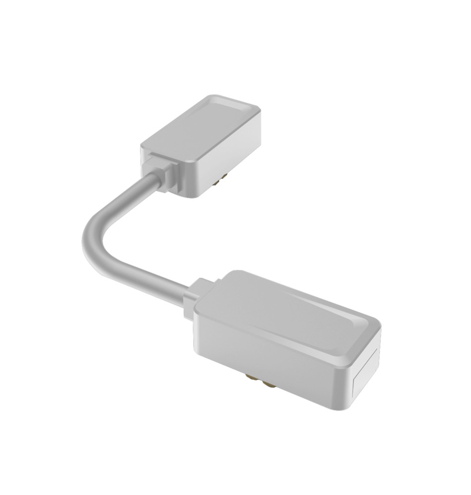 Łącznik Luxo 48V elastyczny kabel biały | LVT