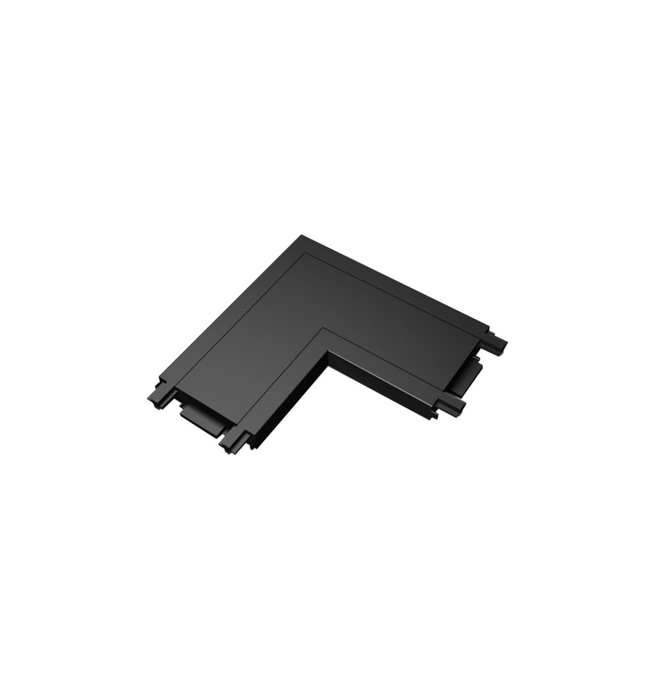 Luxo 48V Surface-Mounted L-Type Rail Connector, Black | LVT