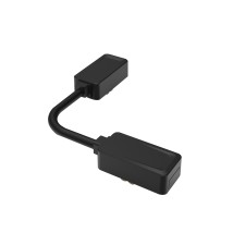 Luxo 48V Connector, Flexible Cable, Black | LVT