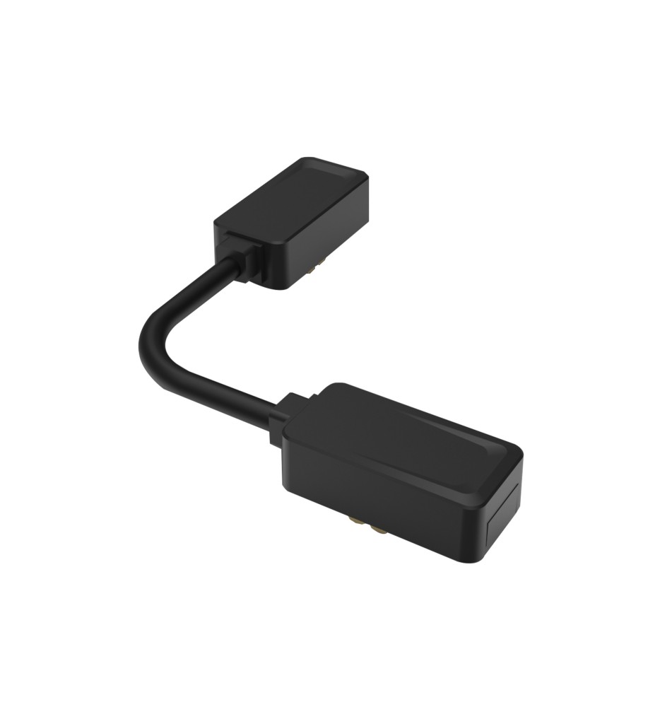 Luxo 48V Connector, Flexible Cable, Black | LVT
