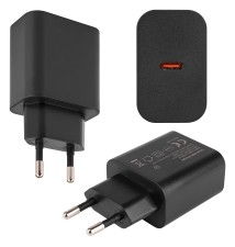 Zasilacz Quick Charge 20W 1xUSB-C czarny | LVT