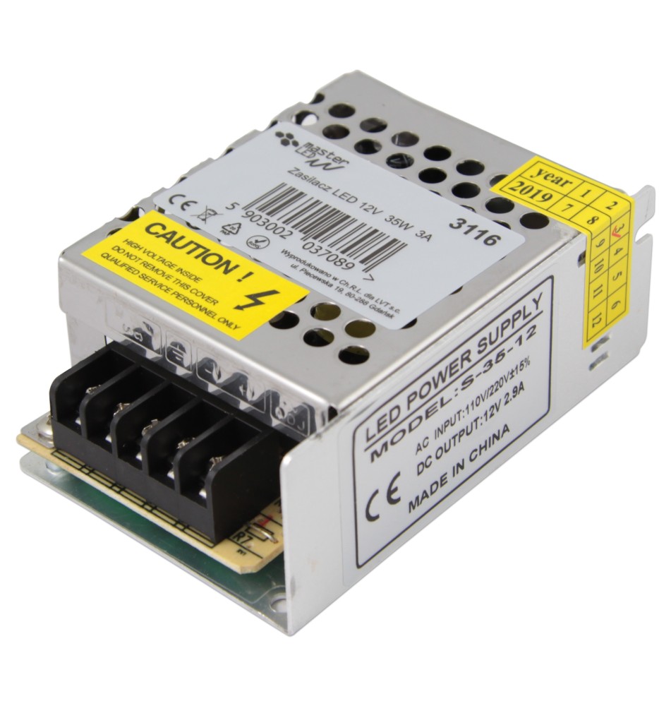 12V 35W 3A LED Power Supply | LVT