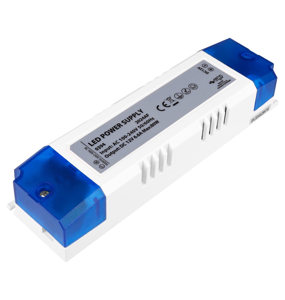 Zasilacz LED meblowy 12V 80W 6.6A IP20