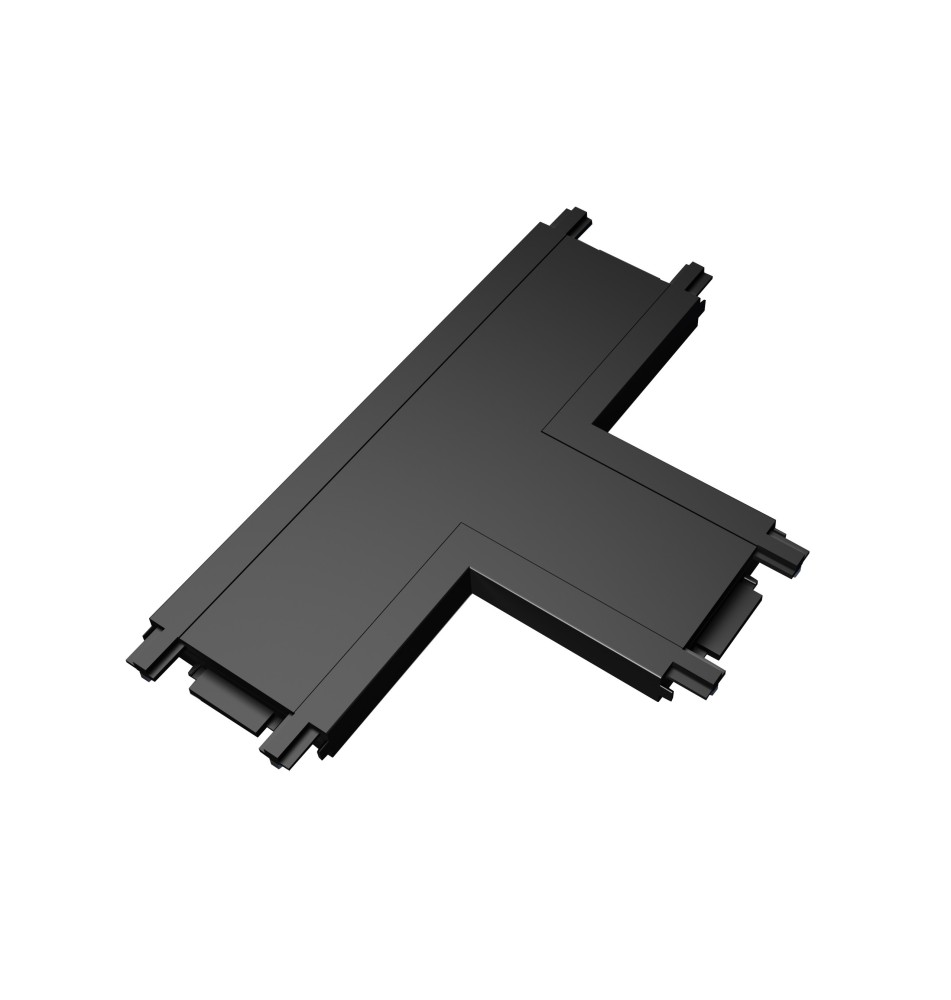 Łącznik Luxo 48V szyna natynkowy typ T czarny