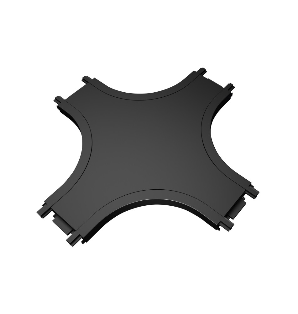 Łącznik Luxo 48V szyna natynkowy typ X czarny