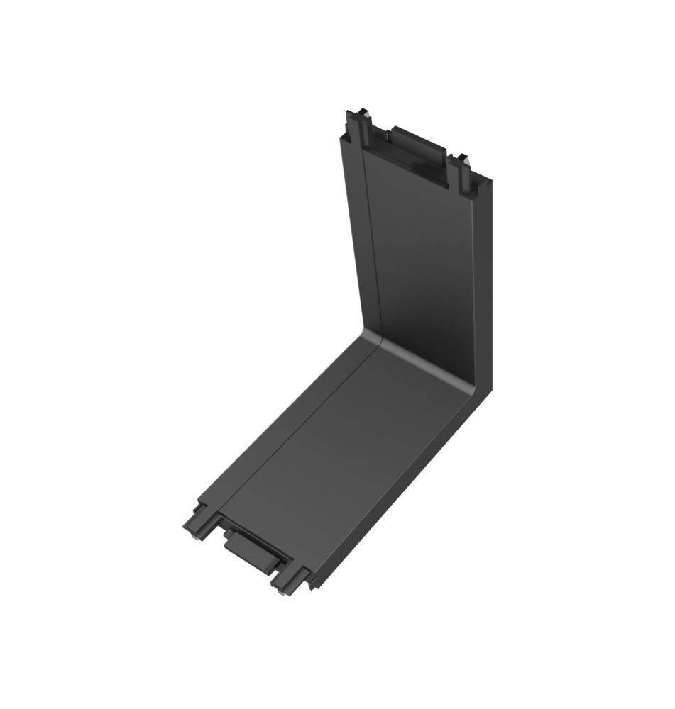 Luxo 48V Surface-Mounted Angled Connector, Black | LVT