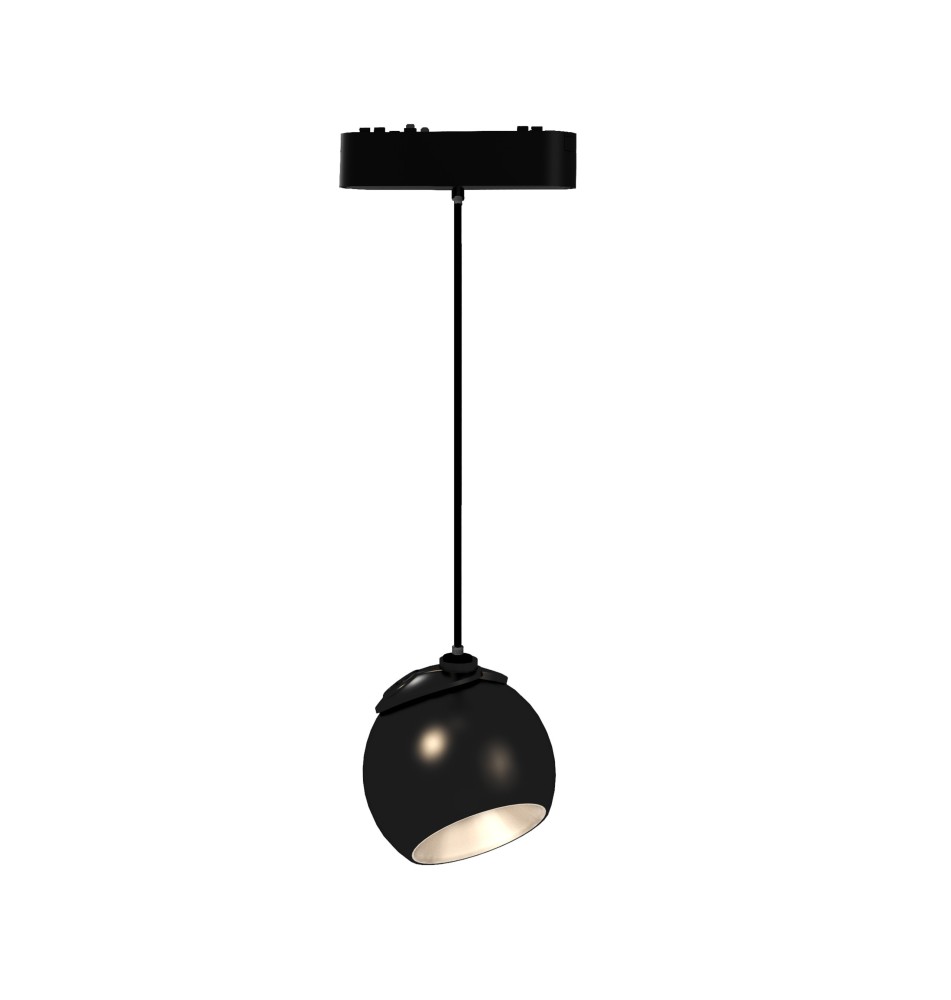 Lampa LED Luxo 48V 10W 4000K Mars wisząca czarna | LVT