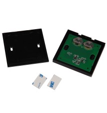 Pilot RF natynkowy włącznika szklanego czarny bateria