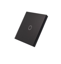 Black Surface-Mounted RF Remote Control for Glass Switch (Battery-Powered) | LVT