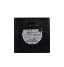 Włącznik szklany dotykowy RF schodowy czarny