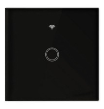 Single White Glass Touch-Sensitive Wi-Fi Switch | LVT