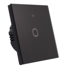 Włącznik szklany dotykowy WIFI pojedynczy biały