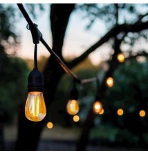 Girlanda LED 10m 10x E27 z żarówkami 1W | LVT