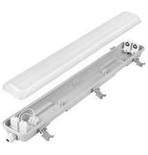 60 cm 2x18 W Clear LED Light Fixture | LVT